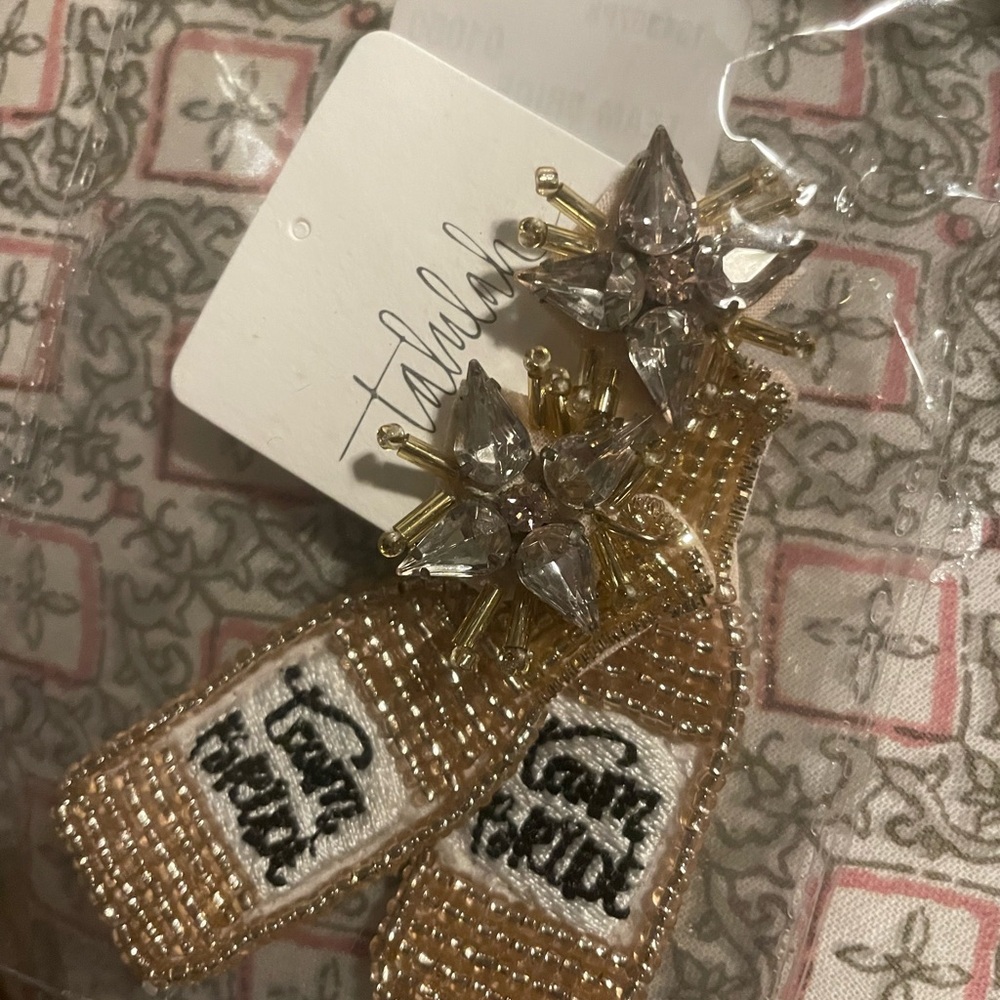 Shop Talulah team bride earrings brand new in package never worn